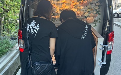 「兵庫県神戸市にて大切な家族であるハムスターちゃんを心を込めてお見送りいたしました」写真